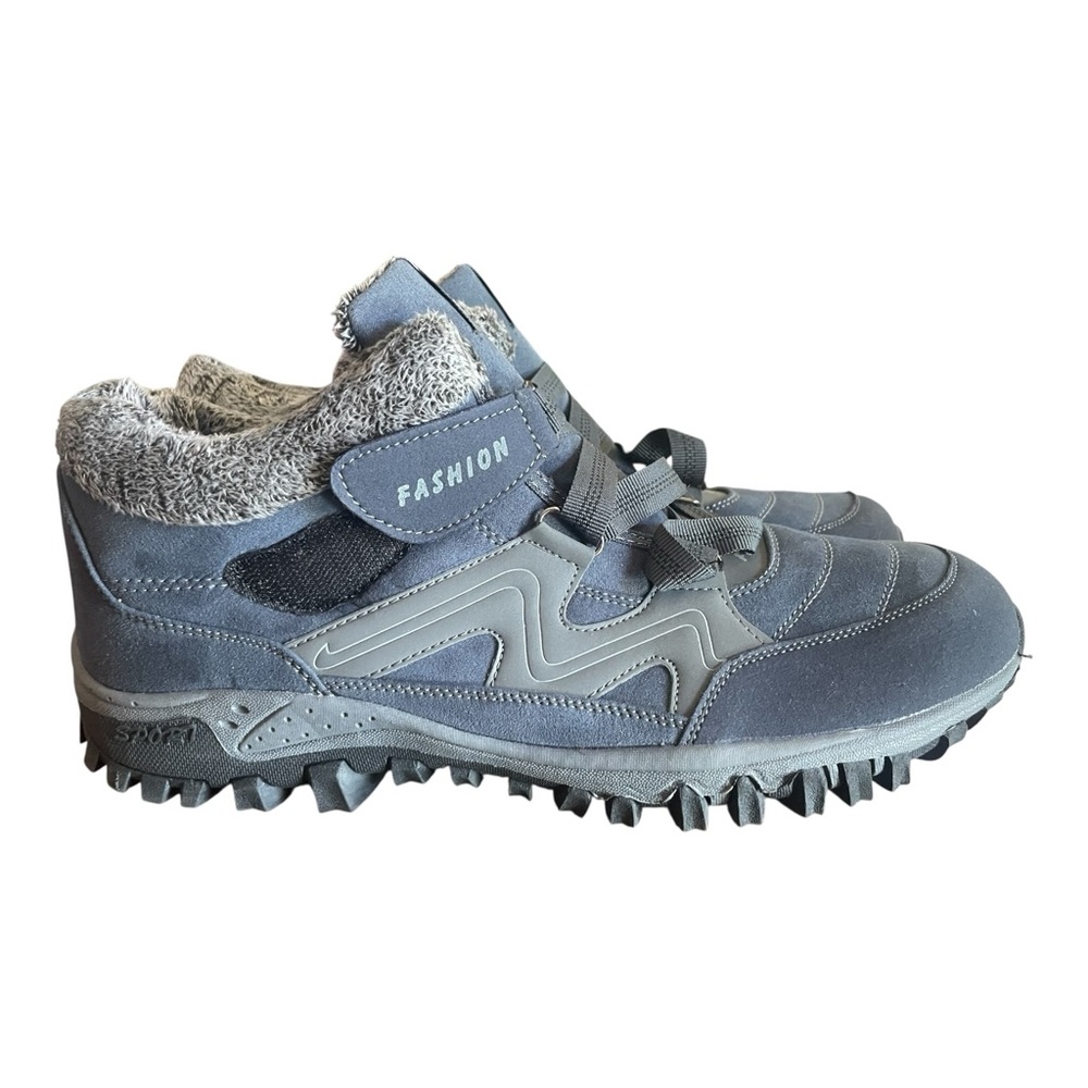 Women's Fashion Blue Metal And Gray Shoe Size 49 EU OR 16 US SEE CHART Like New